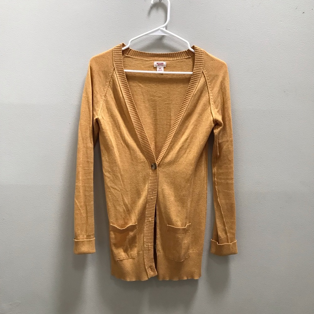 Mossimo Yellow Cardigan